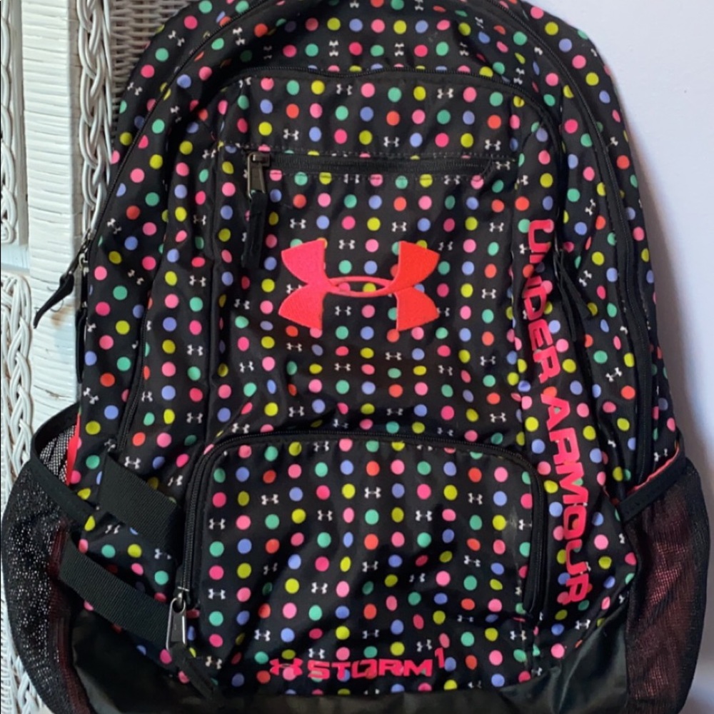 UNDER ARMOUR polka dot backpack!
